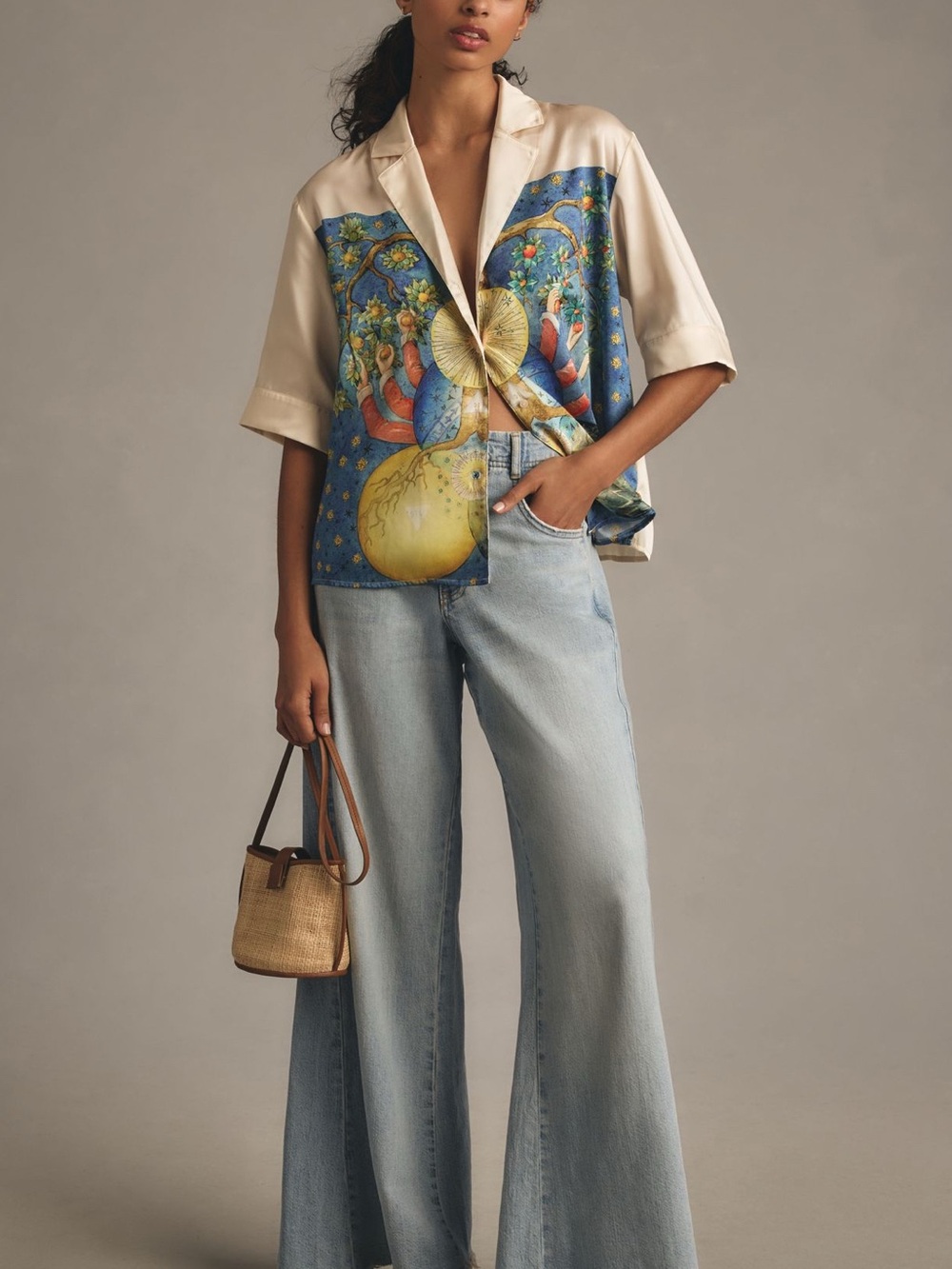 ANTHROPOLOGIE SCOTCH & SODA PRINTED EMBASSY TREE SHIRT - Picture 3 of 5